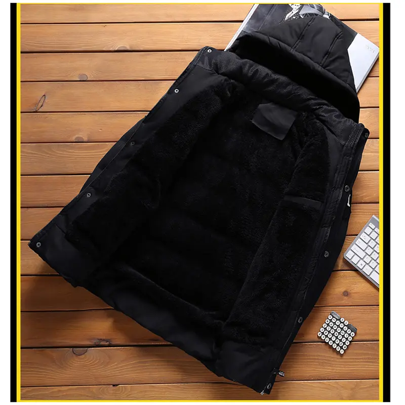 Winter Men's Thicken Warm Parkas Fashion Men Thermal Padded Coats Outdoor Classic Windbreaker Hooded Jackets Men Brand Clothing