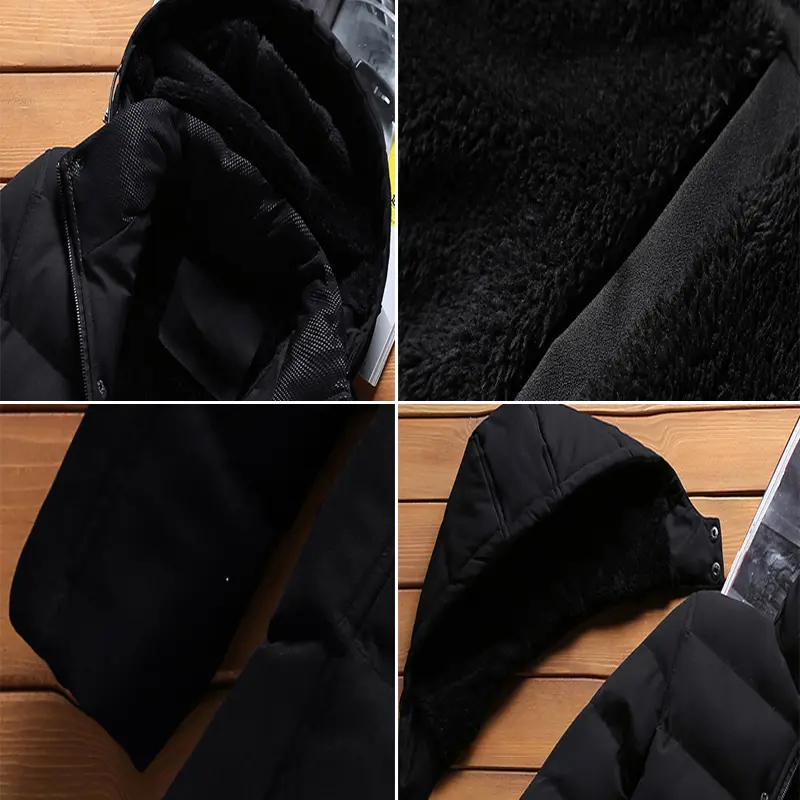 Winter Men's Thicken Warm Parkas Fashion Men Thermal Padded Coats Outdoor Classic Windbreaker Hooded Jackets Men Brand Clothing
