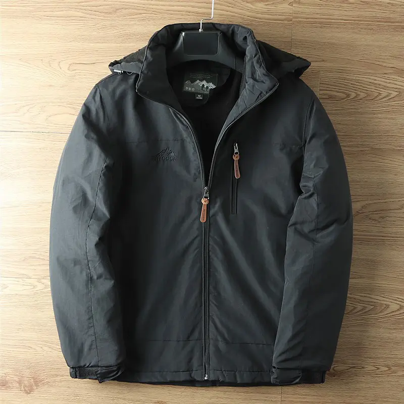 Winter Men's Padded Jackets Casual Outdoor Man Thicken Warm Windbreaker Hooded Coats Mens Windproof Jackets Clothing 5XL