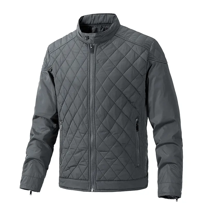 Autumn Winter Men's Bomber Jackets Fashion Stand Collar Thicken Warm Cotton-Padded Coats Men Retro Slim Fit Windbreaker Jacket