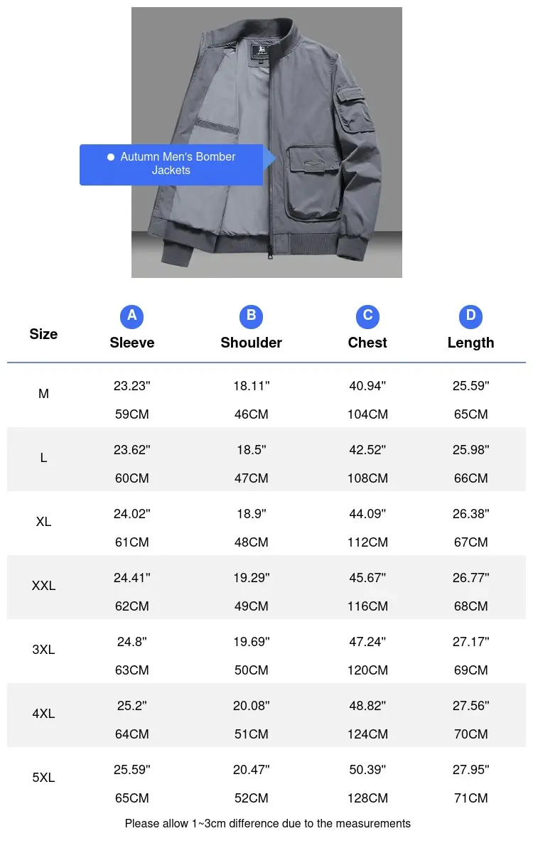 Autumn Men's Bomber Jacket Mens Multi-pocket Sports Windbreaker Breathable Coats Men Ma-1 Pilot Baseball Jackets Clothing