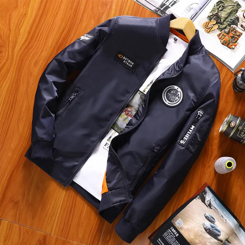 Spring Autum Men's Bomber Jackets Man Outdoor Ma-1 Pilot Coats Fashion Mens Windbreaker Baseball Jackets Clothing