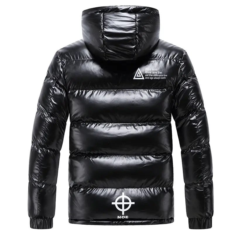 Winter Men's Down Padded Jackets Fashion Men Cotton Down Warm Parkas Coats Casual Outdwear Thermal Hooded Jackets Mens Clothing