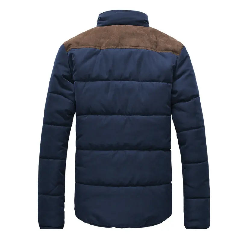 DIMUSI Winter Men Diamond Warm Parkas Jacket Men Casual Cotton Stand Collar Parkas Male Outwear Windbreaker Warm Coats Clothing