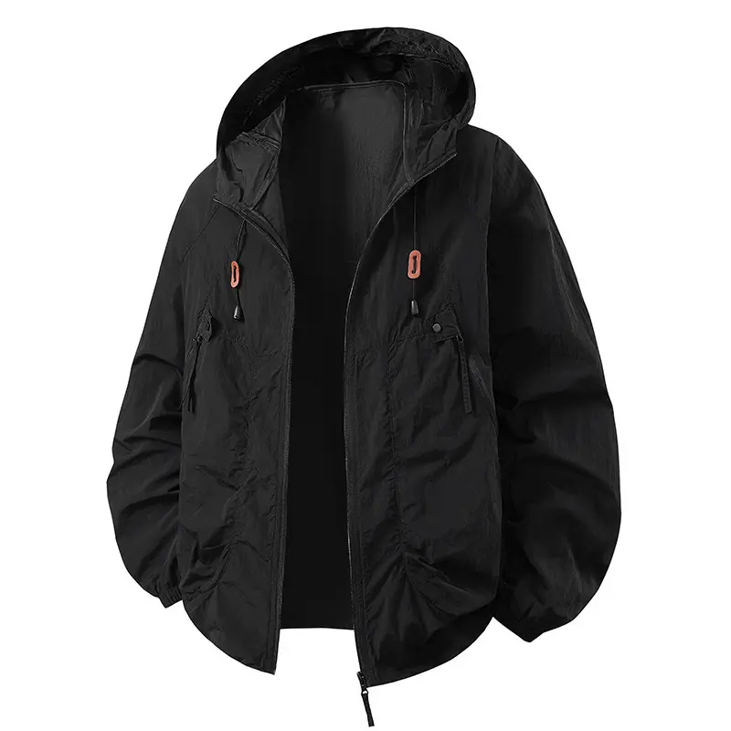 Spring Summer Mens Lightweight Hiking Jacket Outdoor Men Suncreen Breathable Hooded Coats Men Quick Dry Sports Fishing Jackets