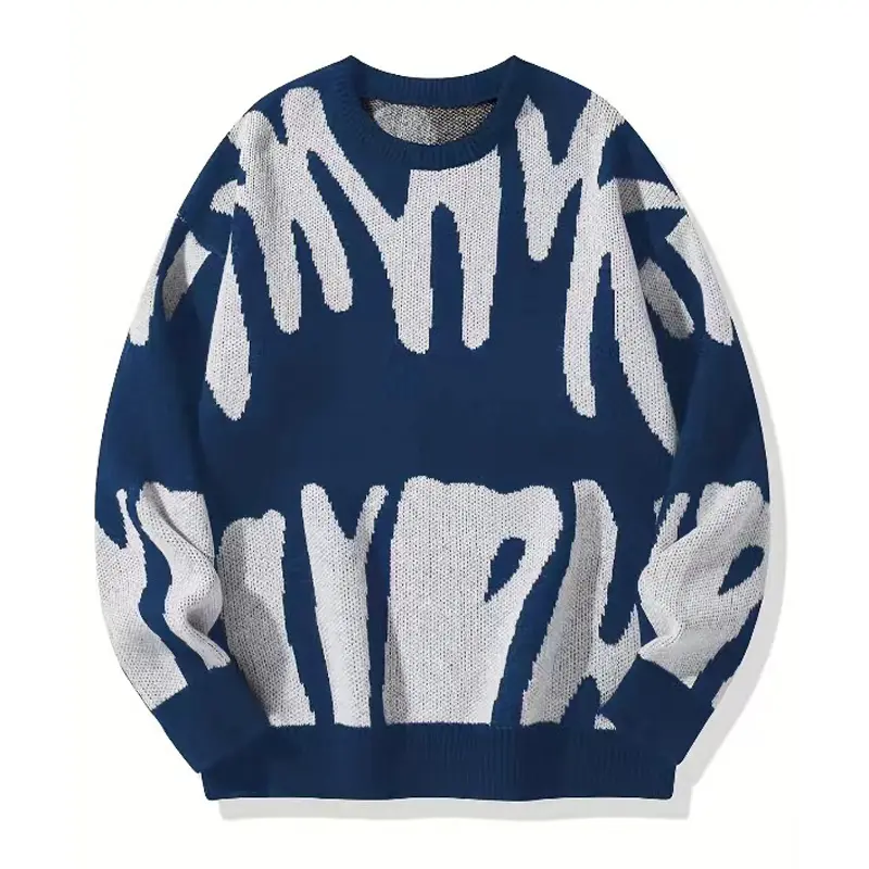 Autumn Winter Mens Warm Sweater Casual Men O-Neck Cashmere Turtleneck Pullover Men Classic Loose Sweaters Knitwear Clothing