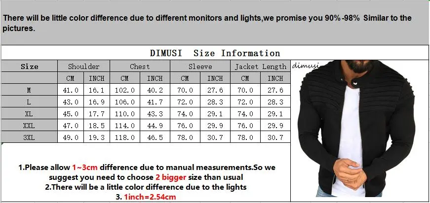DIMUSI Autumn Winter Mens Jacket Fashion Man Zipper Slim Collar Jacket Tops Long Sleeve Motorcycle Coats Outerwear Jacket Hommes
