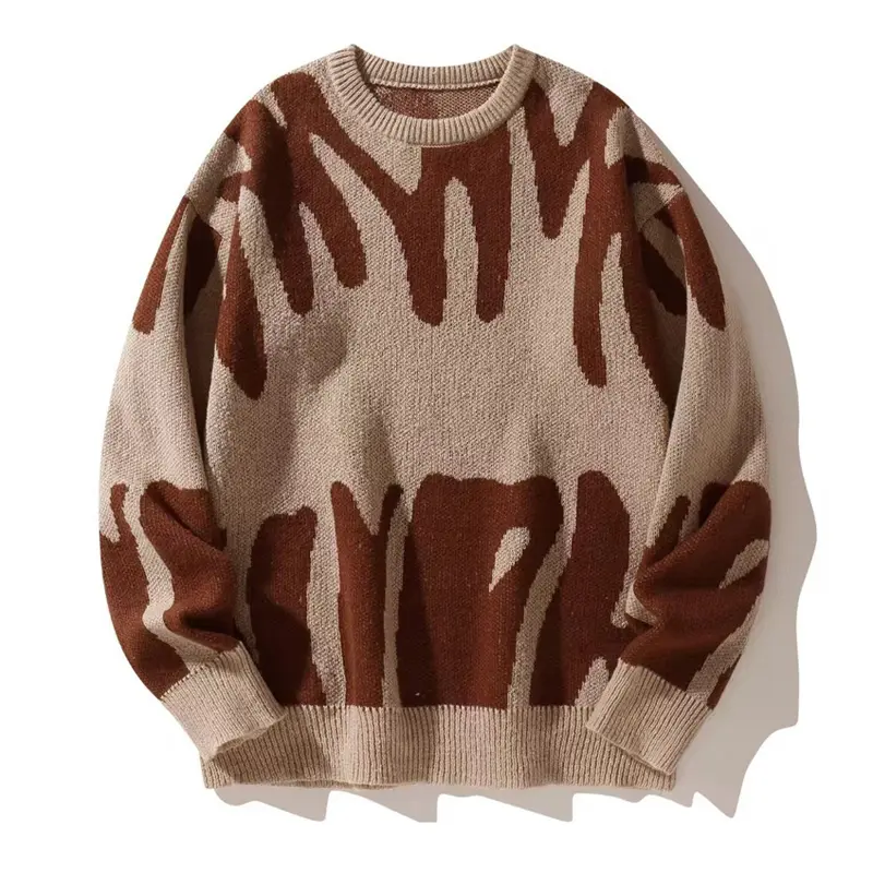 Autumn Winter Mens Warm Sweater Casual Men O-Neck Cashmere Turtleneck Pullover Men Classic Loose Sweaters Knitwear Clothing