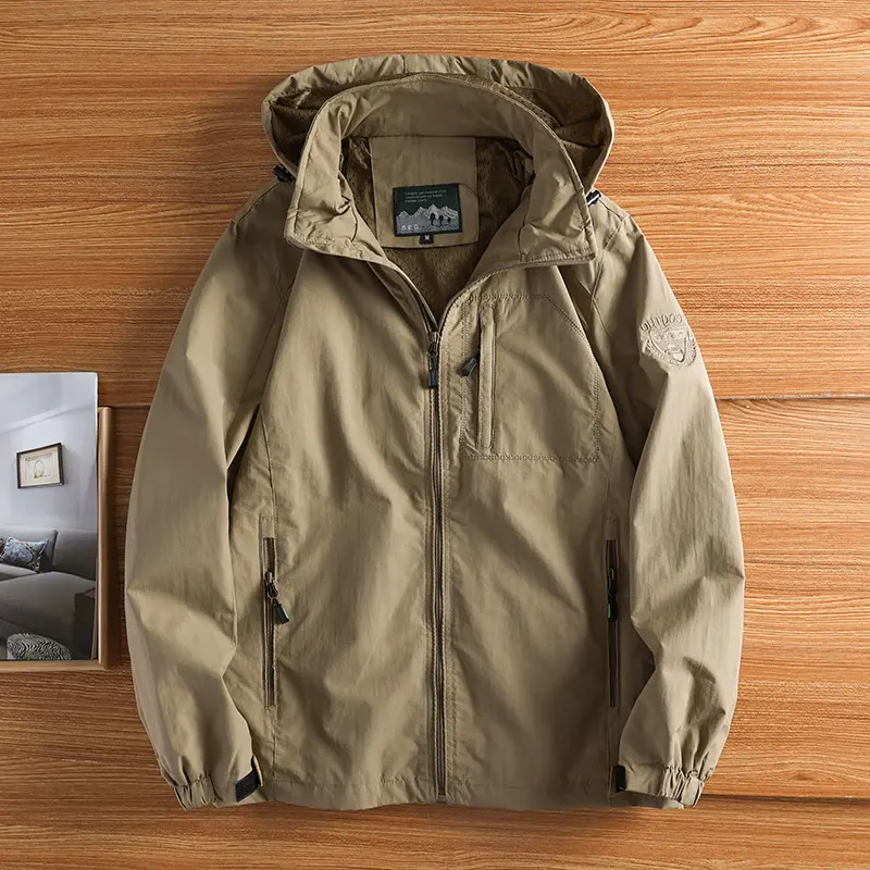 Autumn Men's Hiking Waterproof Jackets Men Outdoor Quick Dry Sports Climbing Hooded Coats Men Breathable Windbreaker Jackets 5XL