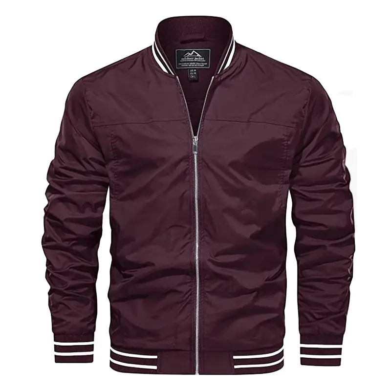 Spring Autumn Men's Bomber Jackets Casual Outerwear Windbreaker Pilot Coats Men Sports Golfwear Baseball Jackets Clothing