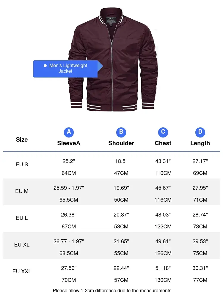 Spring Autumn Men's Bomber Jackets Casual Outerwear Windbreaker Pilot Coats Men Sports Golfwear Baseball Jackets Clothing