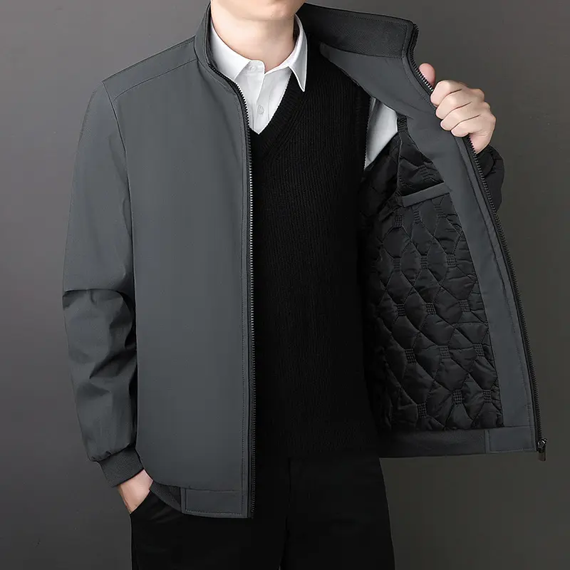 Winter Men's Warm Padded Jacket Fashion Men Thermal Business Parkas Coats Casual Classic Windbreaker Jacket Men Clothing 8XL