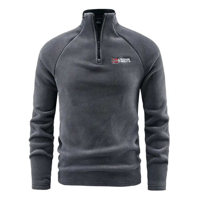 Spring Autumn Men's Polartec Fleece Jackets Fashion Men Stand Collar Zipper Pullover Men Soft Shell Warm Sweatshirt Clothing 5XL