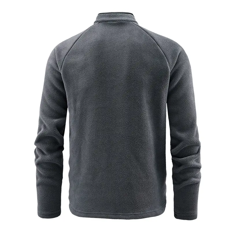 Spring Autumn Men's Polartec Fleece Jackets Fashion Men Stand Collar Zipper Pullover Men Soft Shell Warm Sweatshirt Clothing 5XL