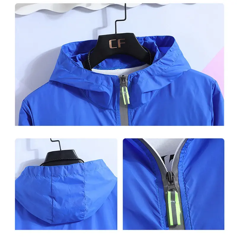 DIMUSI Autumn Mens Bomber Jackets Fashion Men Sunscreen Reflective Hoodies Coats Mens Slim Sportswear Windbreaker Jackets 7XL