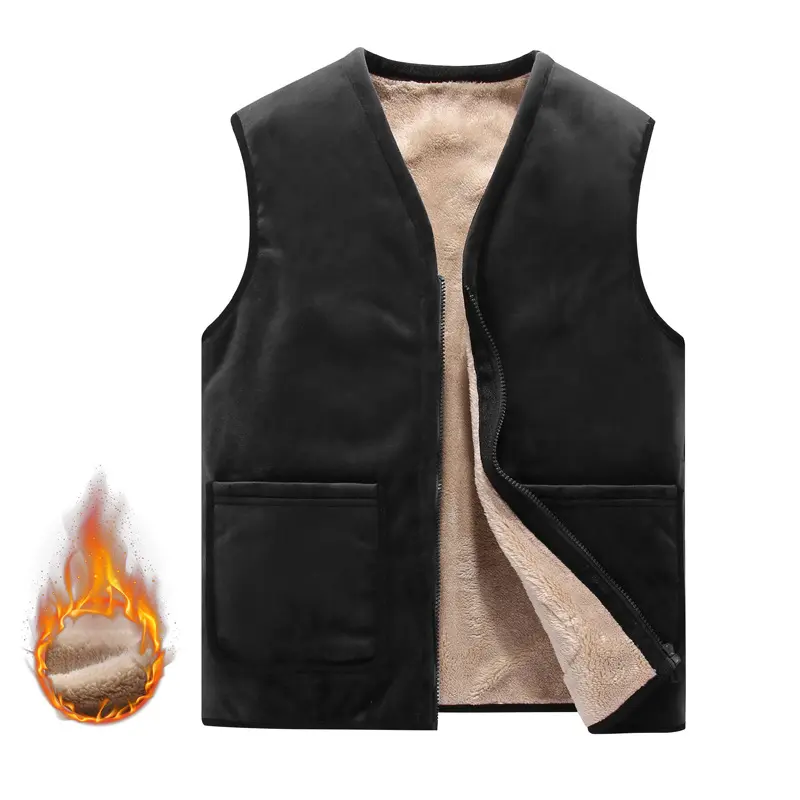 DIMUSI Winter Men's Vests Casual Man Fleece Warm Sleeveless Jackets Fashion Outwear Thermal Soft Fishing Waistcoats Clothing 8XL