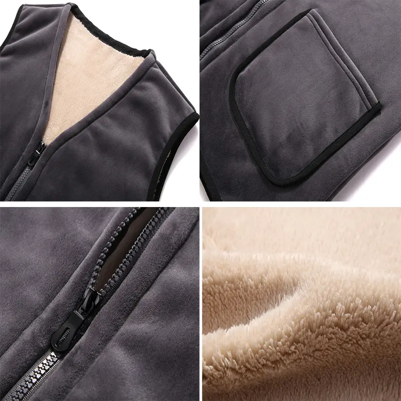 DIMUSI Winter Men's Vests Casual Man Fleece Warm Sleeveless Jackets Fashion Outwear Thermal Soft Fishing Waistcoats Clothing 8XL