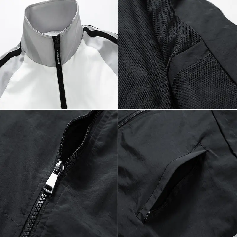 Autumn Men's Bomber Jacket Casual Men Anorak Hip Hop Zipper Coat Fashion Man Sports Breathable Baseball Uniform Coats Clothing