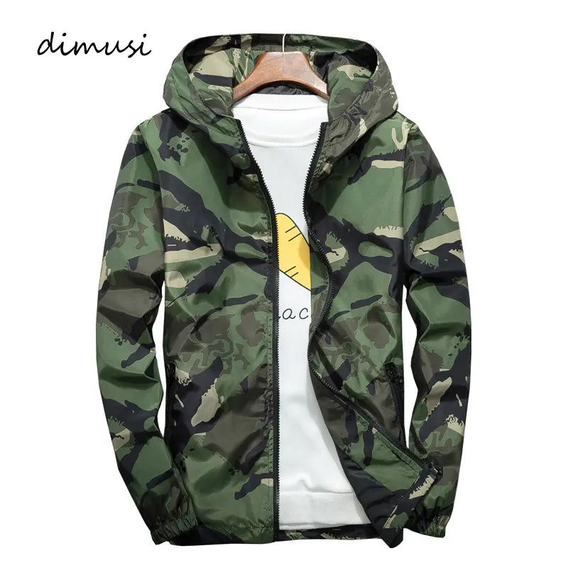 Autumn Men's Bomber Jackets Casual Couple's Camo Military Work Hooded Coats Male Outdoor Hiking Windbreaker Jackets Clothing