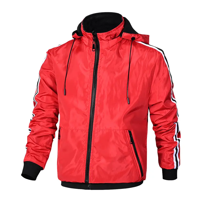 DIMUSI Men's Bomber Jacket Mens Outwear Reversible Windbreaker Warm Hooded Jackets Fashion Slim Fit Business Coats Mens Clothing