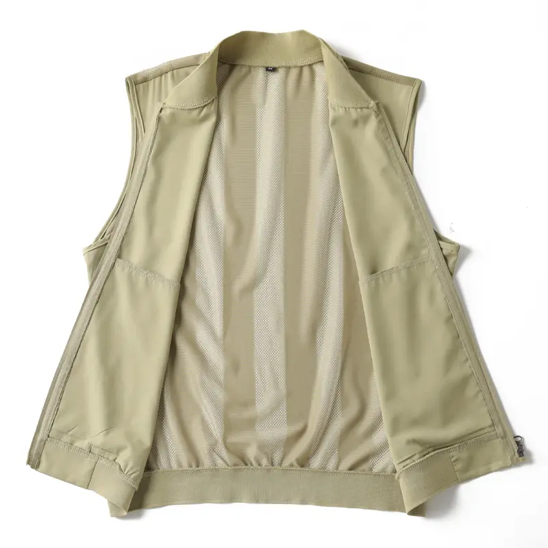 Summer Men's Mesh Breathable Vests Outdoor Mens Quick Dry Hiking Sports Waistcoats Men Quick Dry Fishing Sleeveless Jacket