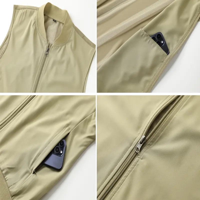 Summer Men's Mesh Breathable Vests Outdoor Mens Quick Dry Hiking Sports Waistcoats Men Quick Dry Fishing Sleeveless Jacket