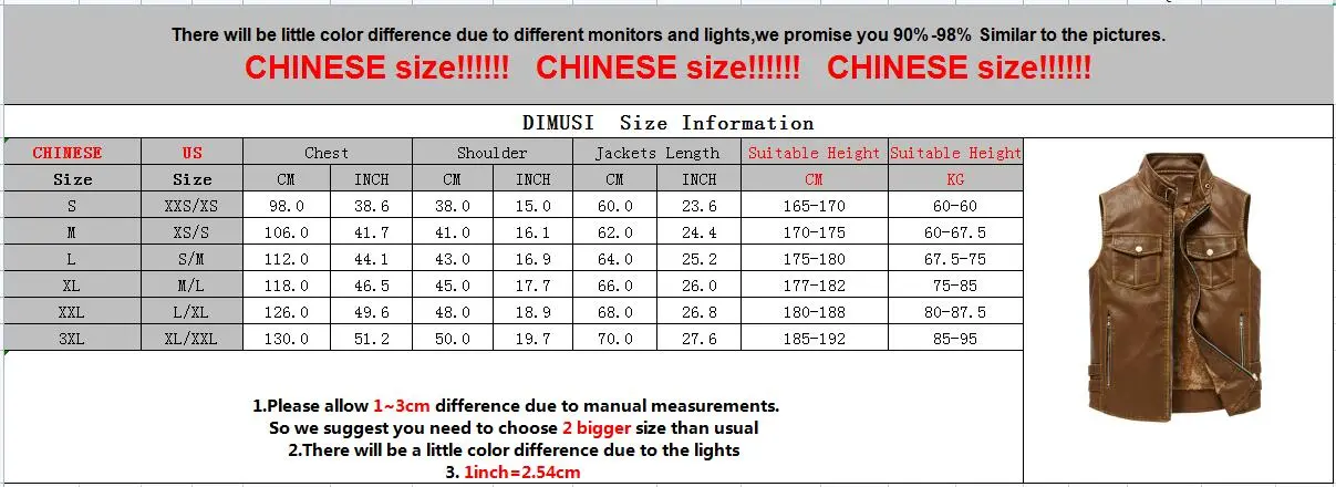Winter Men's PU Leather Vest Casual Man Fleece Warm Windbreaker Sleeveless Jackets Men Retro Punk Leather Waistcoats Clothing