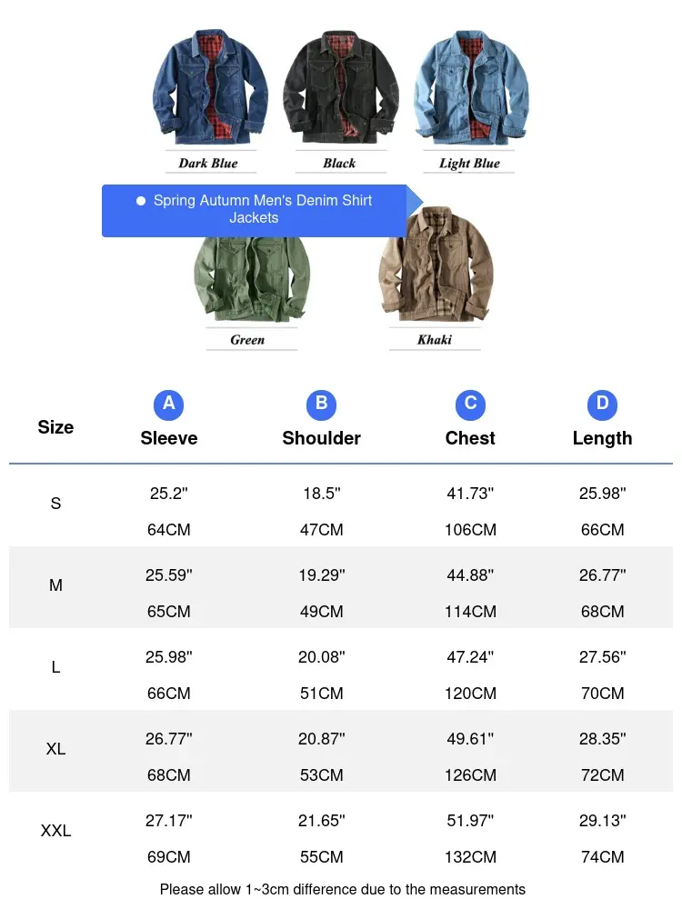 Spring Autumn Mens Flannel Denim Shirt Jacket Men Cotton Retro Plaid Cowboy Shirts Men Windbreaker Tactical Jean Jacket Clothing