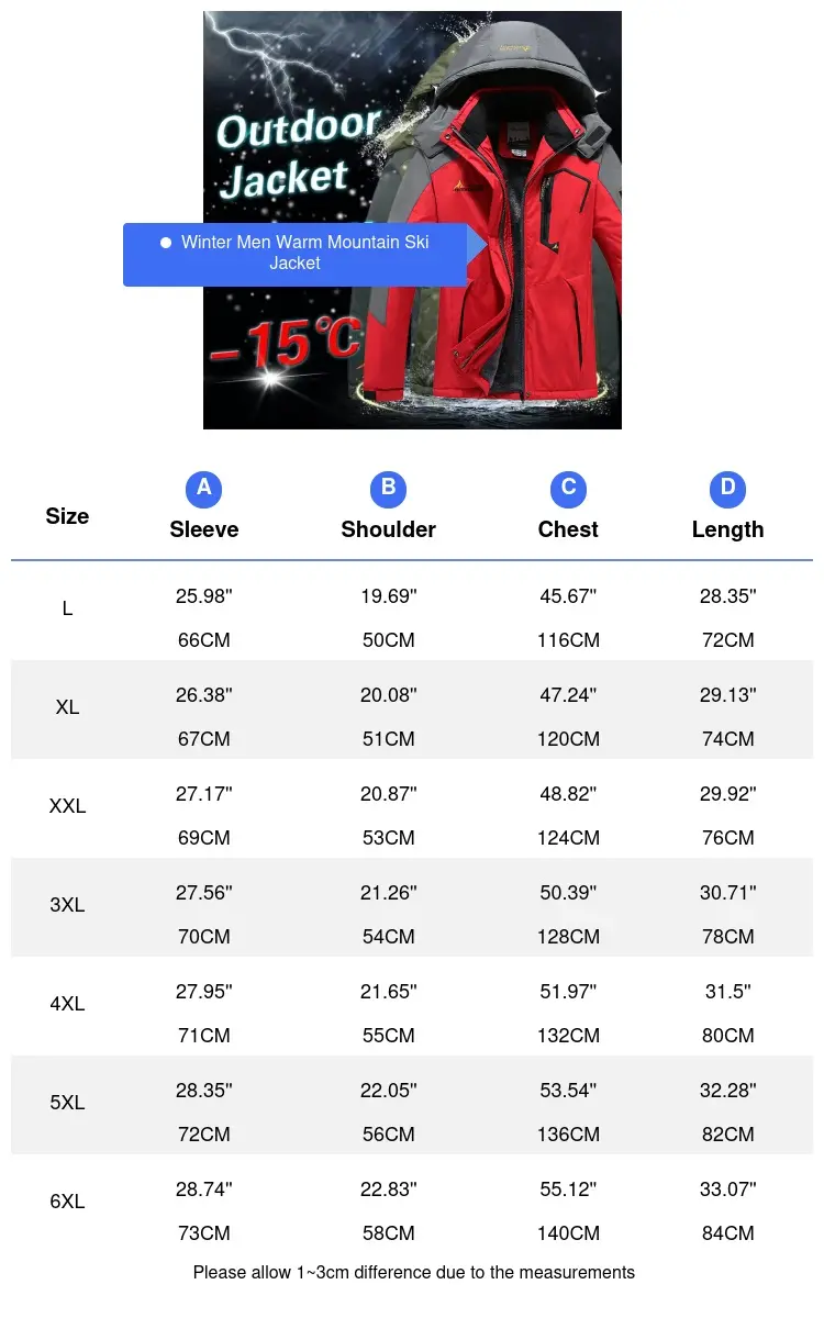 Winter Men Mountain Ski Warm Jackets Fashion Men Fleece Lined Windbreaker Waterproof Hooded Coats Men Thermal  Rain Jackets 6XL