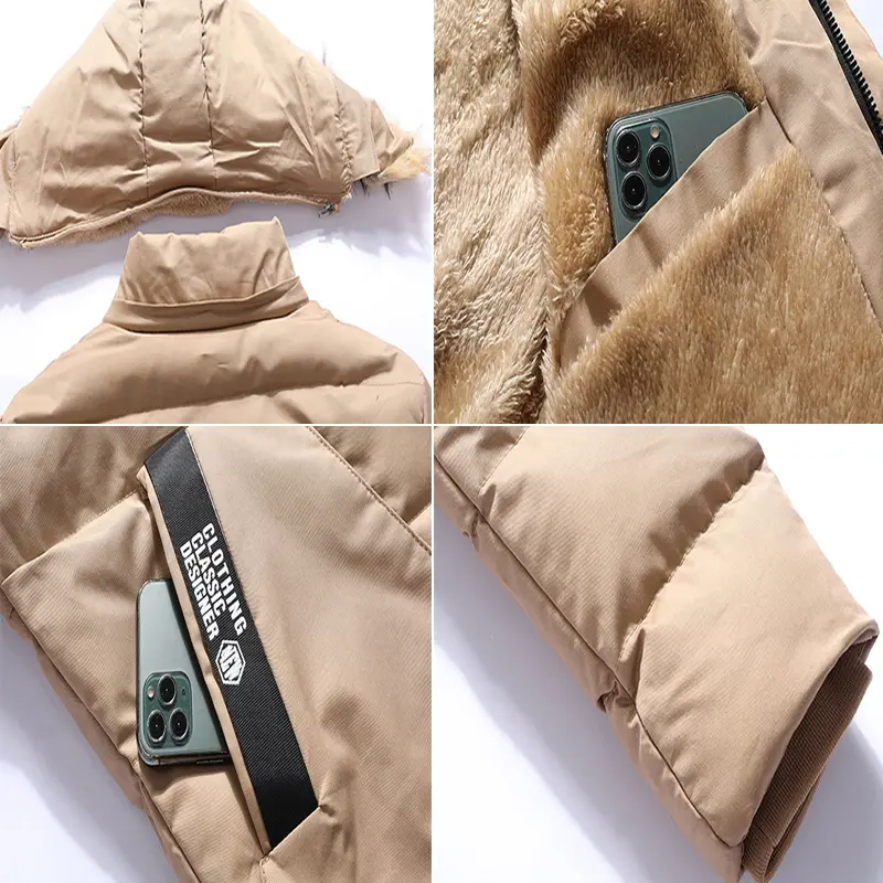 DIMUSI Winter Men's Padded Coats Fashion Male Mid-Long Thick Warm Parka Overcoats Casual Men Down Thermal Hooded Jacket Clothing
