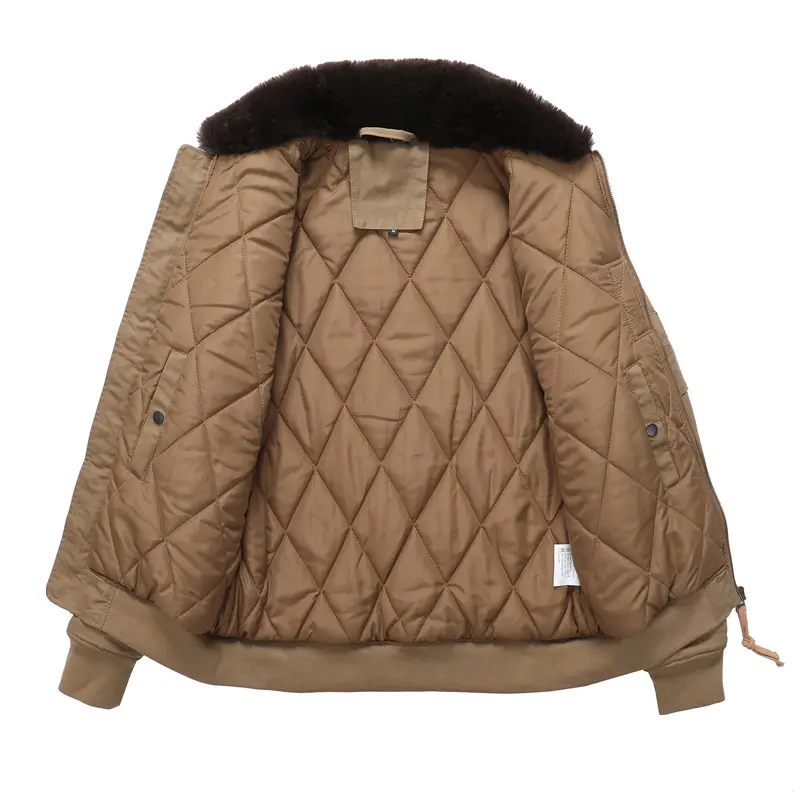 Winter Men's Mountain Ski Padded Jackets Casual Men Fur Collar Warm Windproof Coats Men Thermal Camping Parkas Jackets Clothing