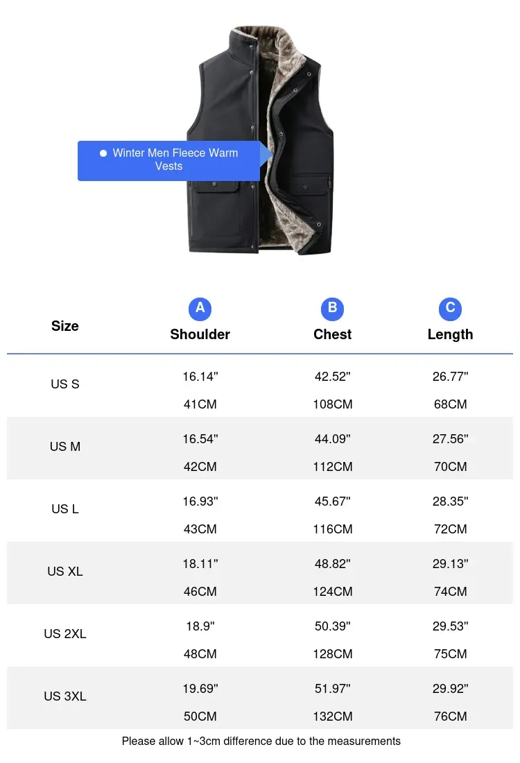Winter Mens Warm Jacket Sleeveless Vest Man Multi-pocket Fleece Lined Vest Men Fur Collar Windbreaker Padded Waistcoats Clothing