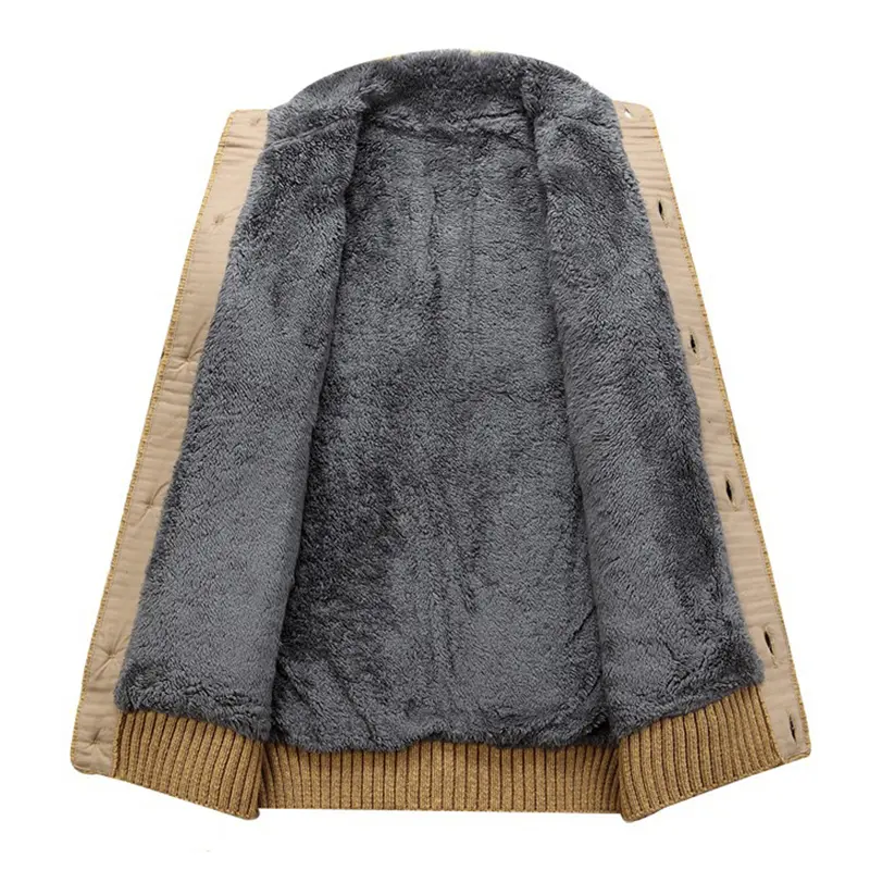 Winter Men's Cardigan Sweaters Fashion Men Fleece Warm Knitted Sweater Coats Men Cotto Snow Wool Knitted Cardigan Coats Clothing