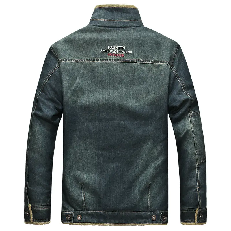 Winter Men's Cotton Denim Jackets Man Outwear Fleece Warm Windbreaker Tactical Jacket Mens Army Military Jean Coats Clothing