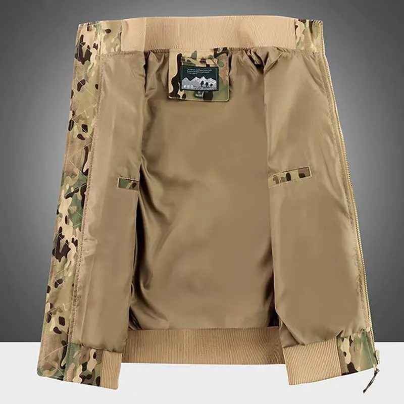 Autumn Men's MA-1 Pilot Bomber Jackets Casual Man Hiking Baseball Cargo Coats Men Multi-pocket Windbreaker Jackets Clothing