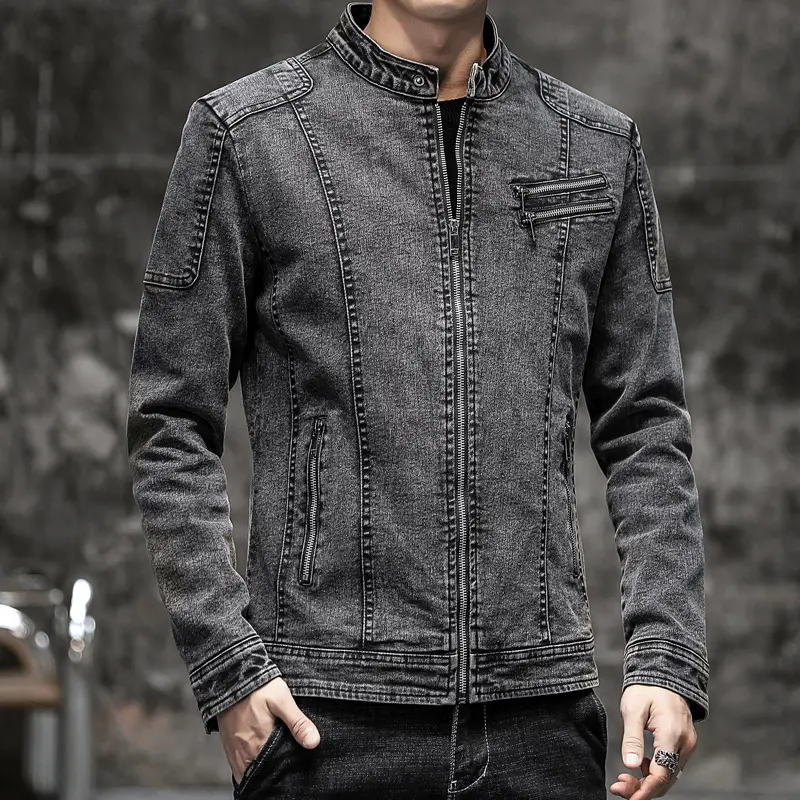 Autumn Winter Men's Denim Jackets Vintage Men Fleece Lined Warm Jean Coats Men Outdoor Streetwear Hip Hop Jackets Clothing