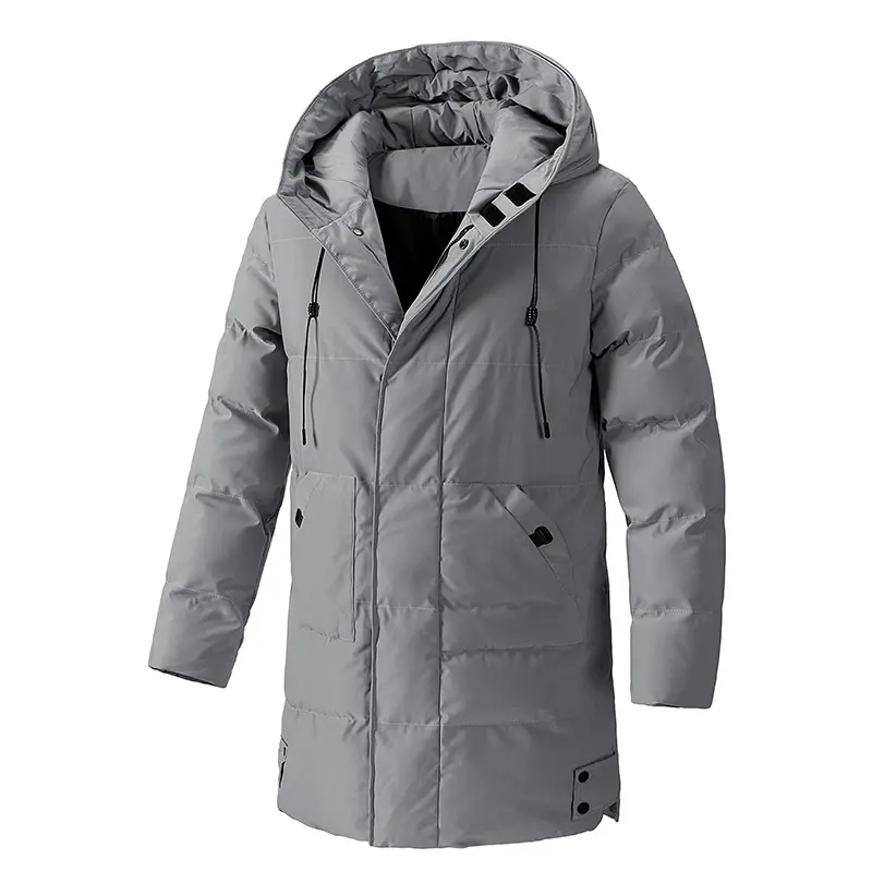 Winter Men's Warm Padded Jackets Fashion Men Mid-Long Cotton Down Parkas Men Thermal Windbreaker Hooded Coats Plus Size 7XL 8XL