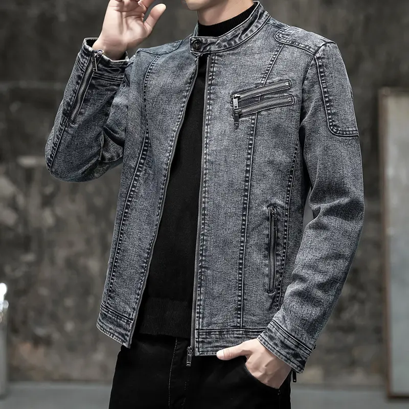 Autumn Winter Men's Denim Jackets Vintage Men Fleece Lined Warm Jean Coats Men Outdoor Streetwear Hip Hop Jackets Clothing