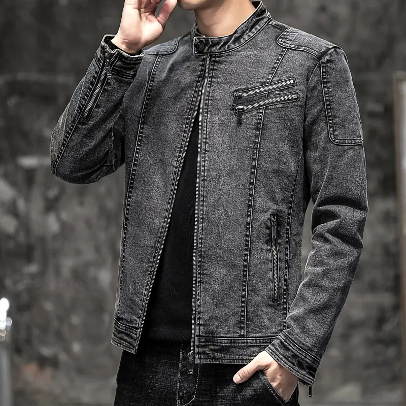 Autumn Winter Men's Denim Jackets Vintage Men Fleece Lined Warm Jean Coats Men Outdoor Streetwear Hip Hop Jackets Clothing