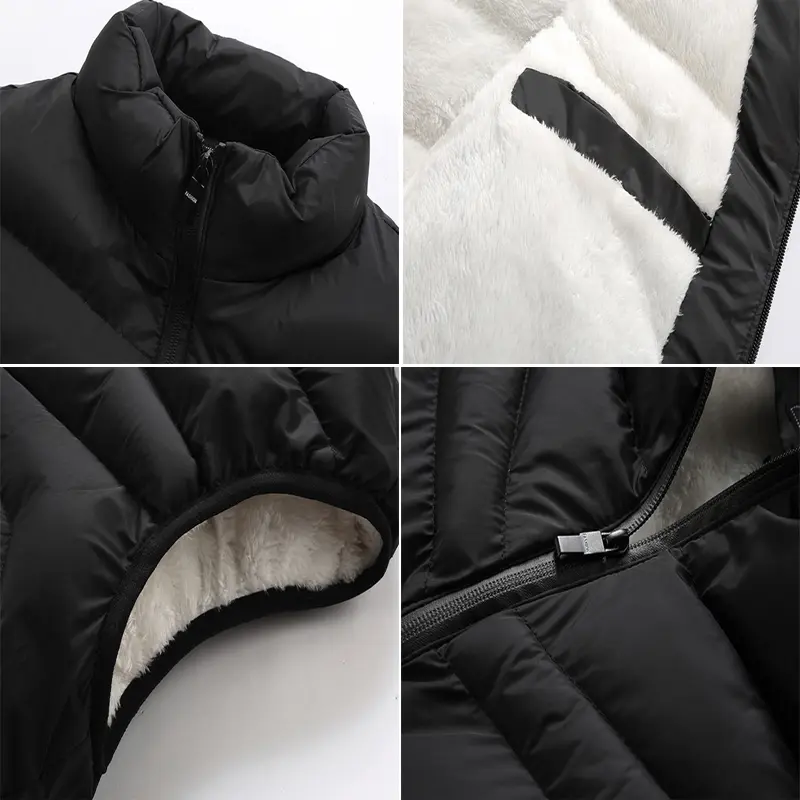 Winter Men's Warm Padded Vests Fashion Man Fleece Lined Warm Zipper Waistcoats Men Thermal Windbreaker Vests Brand Clothing 8XL