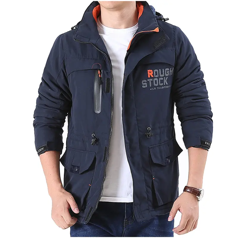 Autumn Winter Men's Warm Tactical Jackets Fashion Men Army Fleece Lined Windbreaker Hooded Coats Men Thick Hiking Jackets 5XL