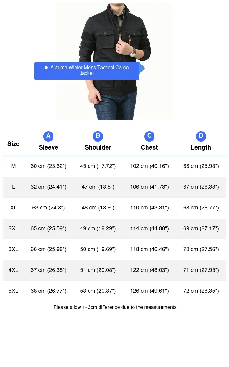 Autumn Men's Military Jacket Casual Man Stand Collar Army Cargo Coats Men Multi-pocket Windbreaker Hiking Jackets Clothing 5XL