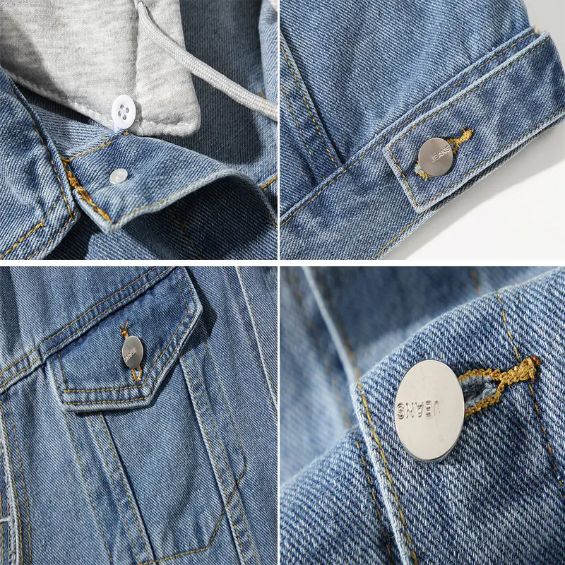 Autumn Winter Men's Denim Vest Fashion Retro Streetwear Jean Waistcoat For men Black Leisure Hooded Sleeveless Jackets Clothing