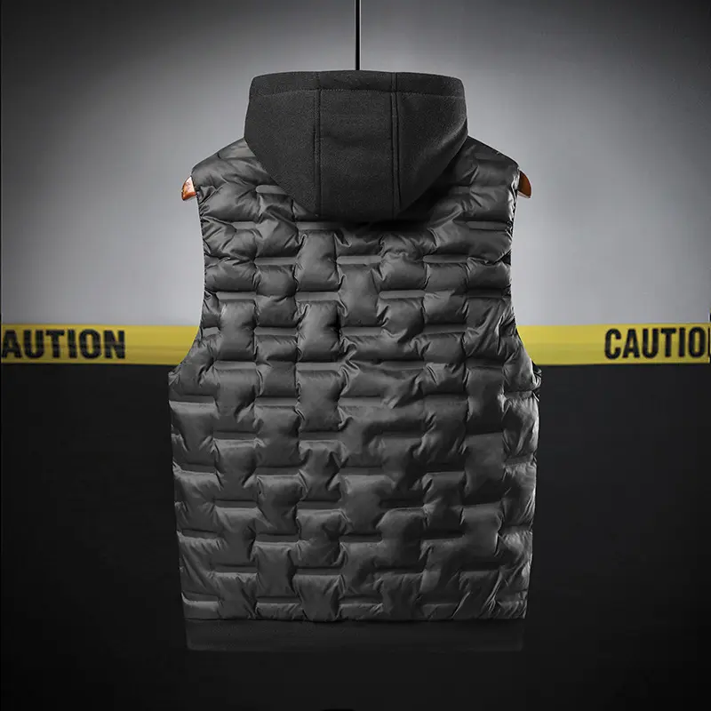 Winter Mens Warm Jacket Sleeveless Vest Man Cotton Thicken Warm Vest Hooded Coats Men Windbreaker Padded Waistcoats Clothing 8XL