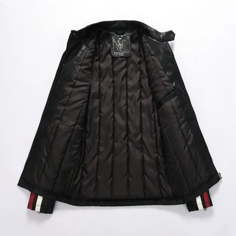 DIMUSI Winter Men's PU Jackets Casual Mens Vintage Moto Leather Motorcycle Jackets Fashion Male Biker Faux Leather Zipper Coats
