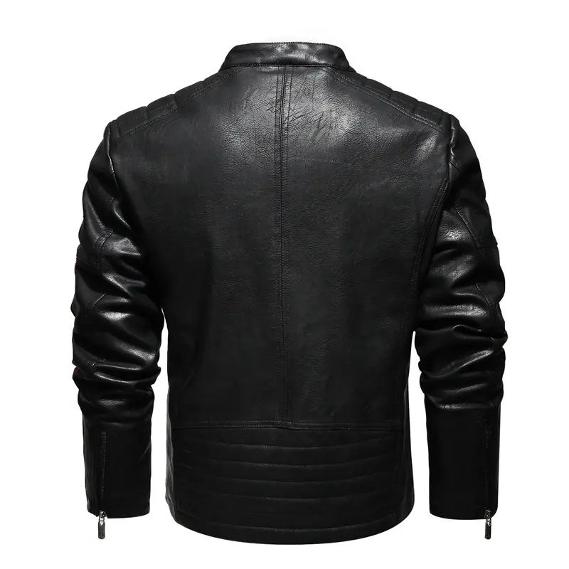 DIMUSI Winter Men's PU Jackets Casual Mens Vintage Moto Leather Motorcycle Jackets Fashion Male Biker Faux Leather Zipper Coats