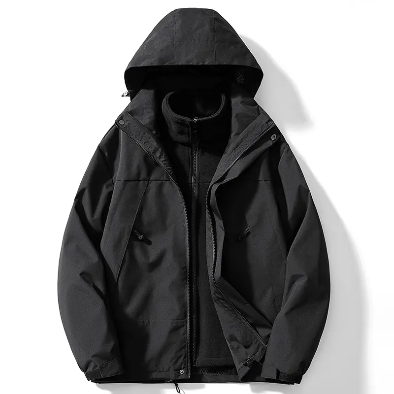 Winter Men's 3 in1 Mountain Ski Jackets Man Fleece Warm Thermal Snow Waterproof Jacket Hiking Clothing Outdoor Windbreaker Coats
