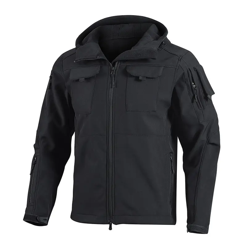 Winter Men's Mountain Ski Padded Jackets Men Soft Shell Warm Waterproof Action Jacket Men Sportswear Windbreaker Hooded Coat