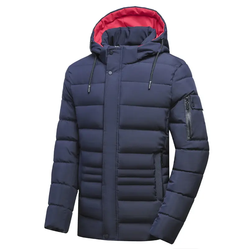 Winter Men's Thicken Parkas Coats Man Mountain Ski Cotton Thermal Padded Coats Men Climbing Windbreaker Hooded Jacket Clothing