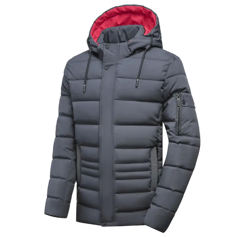 Winter Men's Thicken Parkas Coats Man Mountain Ski Cotton Thermal Padded Coats Men Climbing Windbreaker Hooded Jacket Clothing